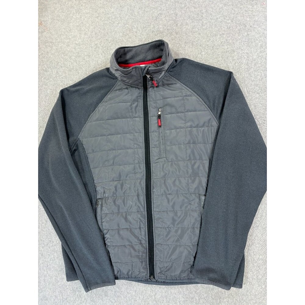 Orvis Insulated Chest Full‎ Zip Hiking Travel Jacket (Men's Large) Gray